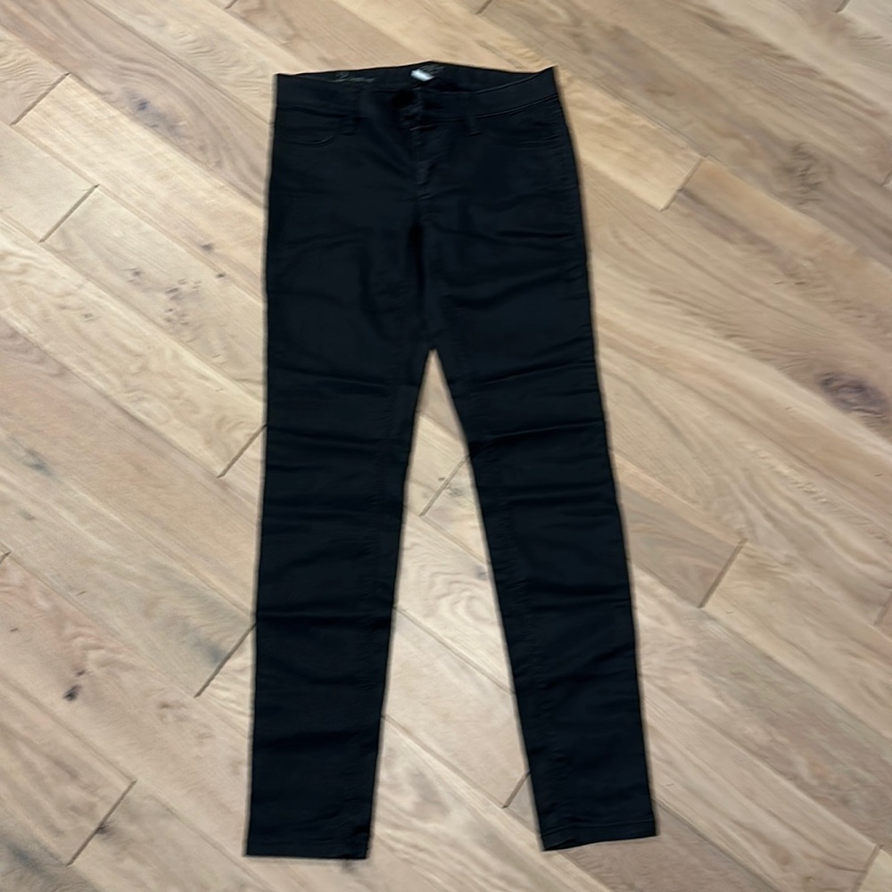 Loft, lightweight jean leggings, black, size 2